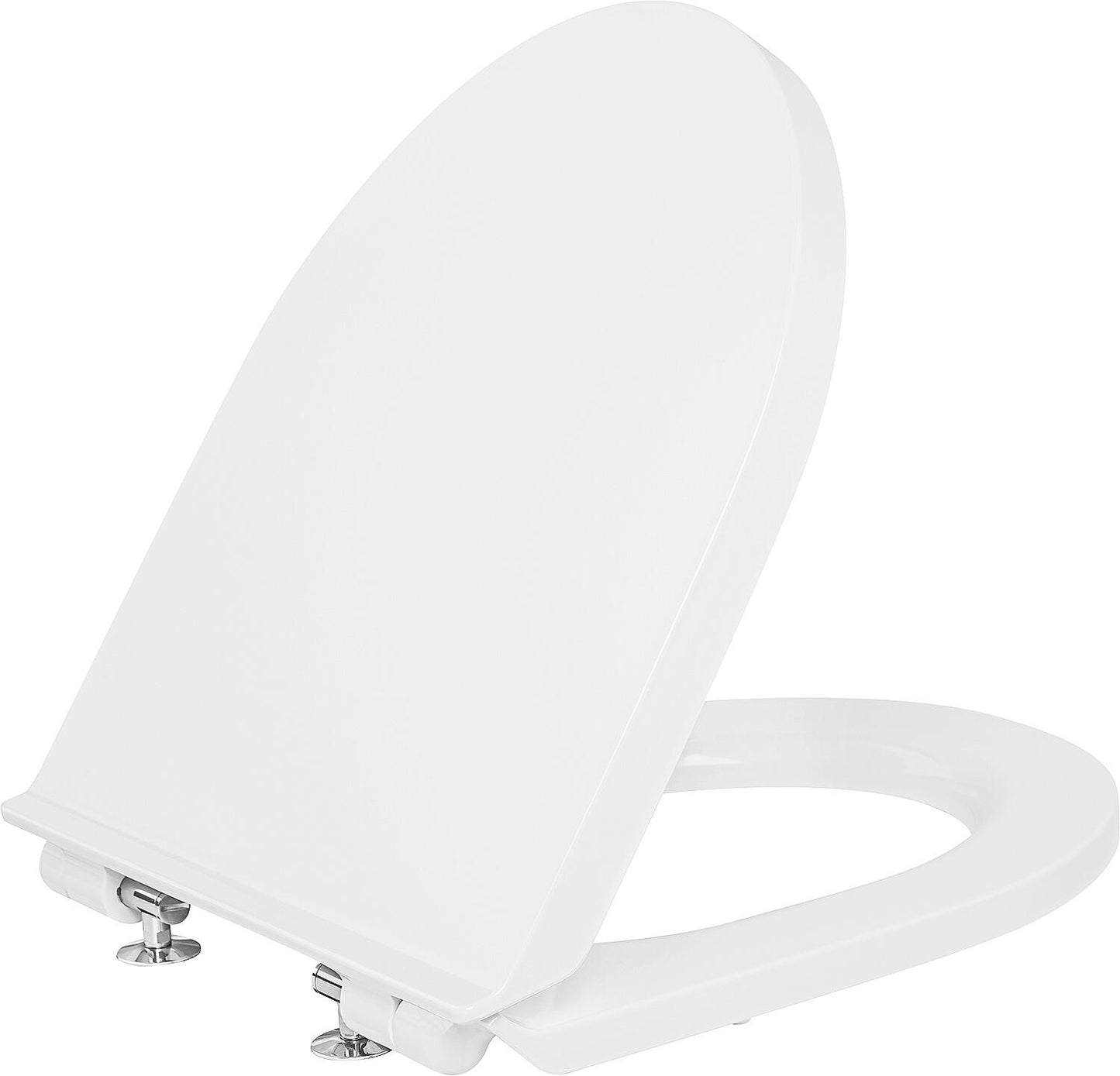 Duravit No.1 Compact White toilet seat with soft-close mechanism and stainless steel hinges