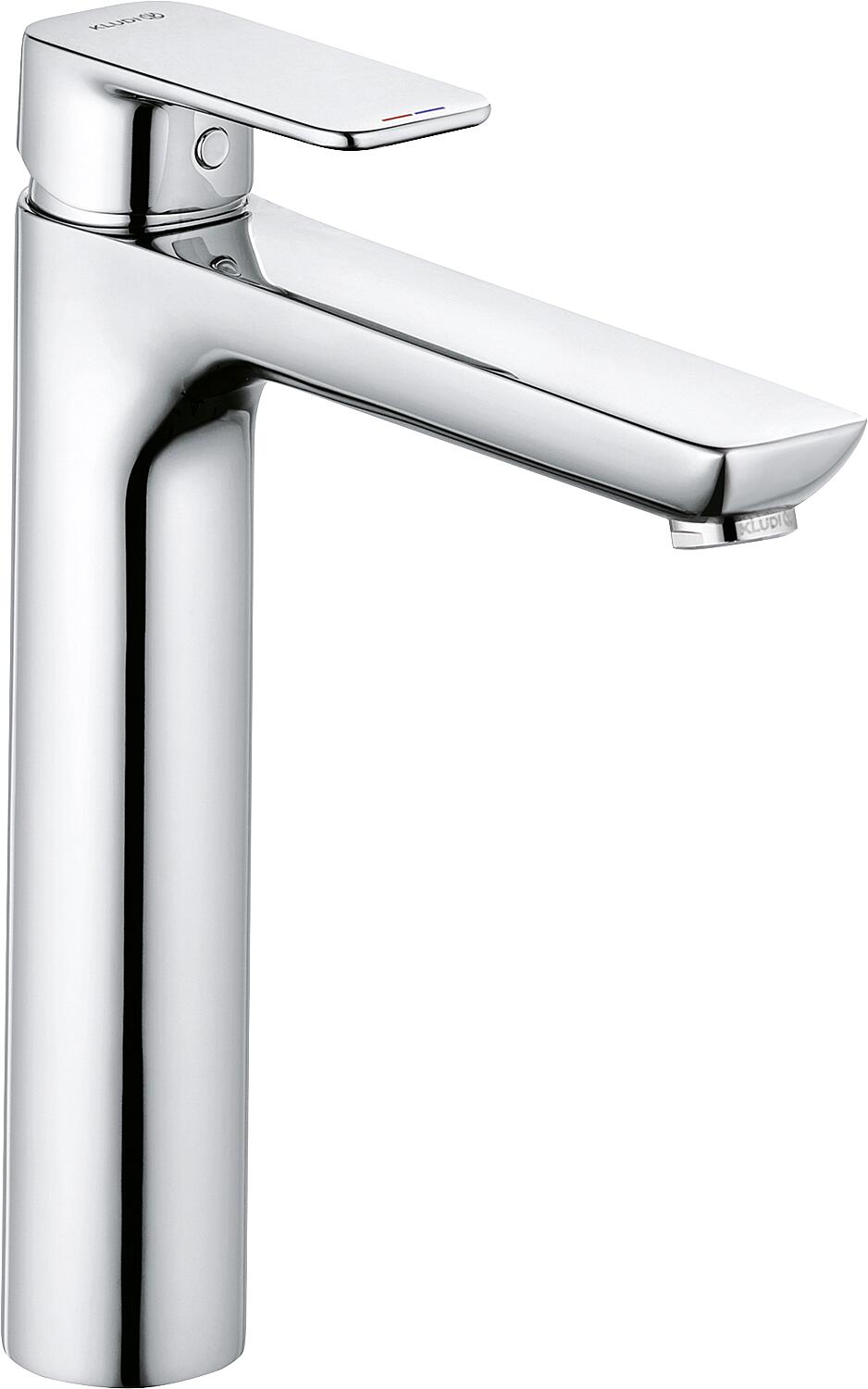 Kludi Pure & Style basin mixer, 180 mm projection, chrome