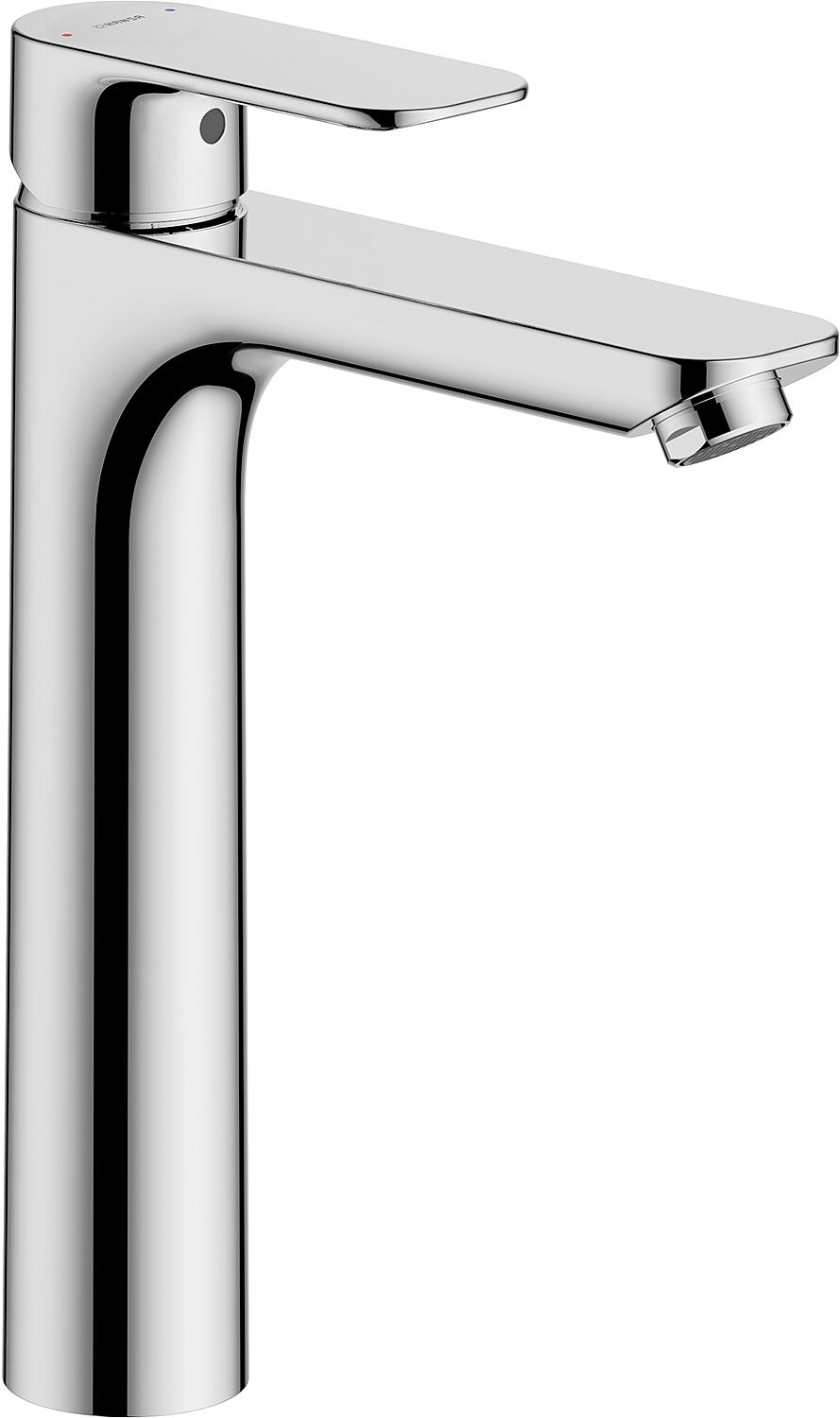 Hansabasic high basin mixer, projection 150 mm, chrome, without waste fitting