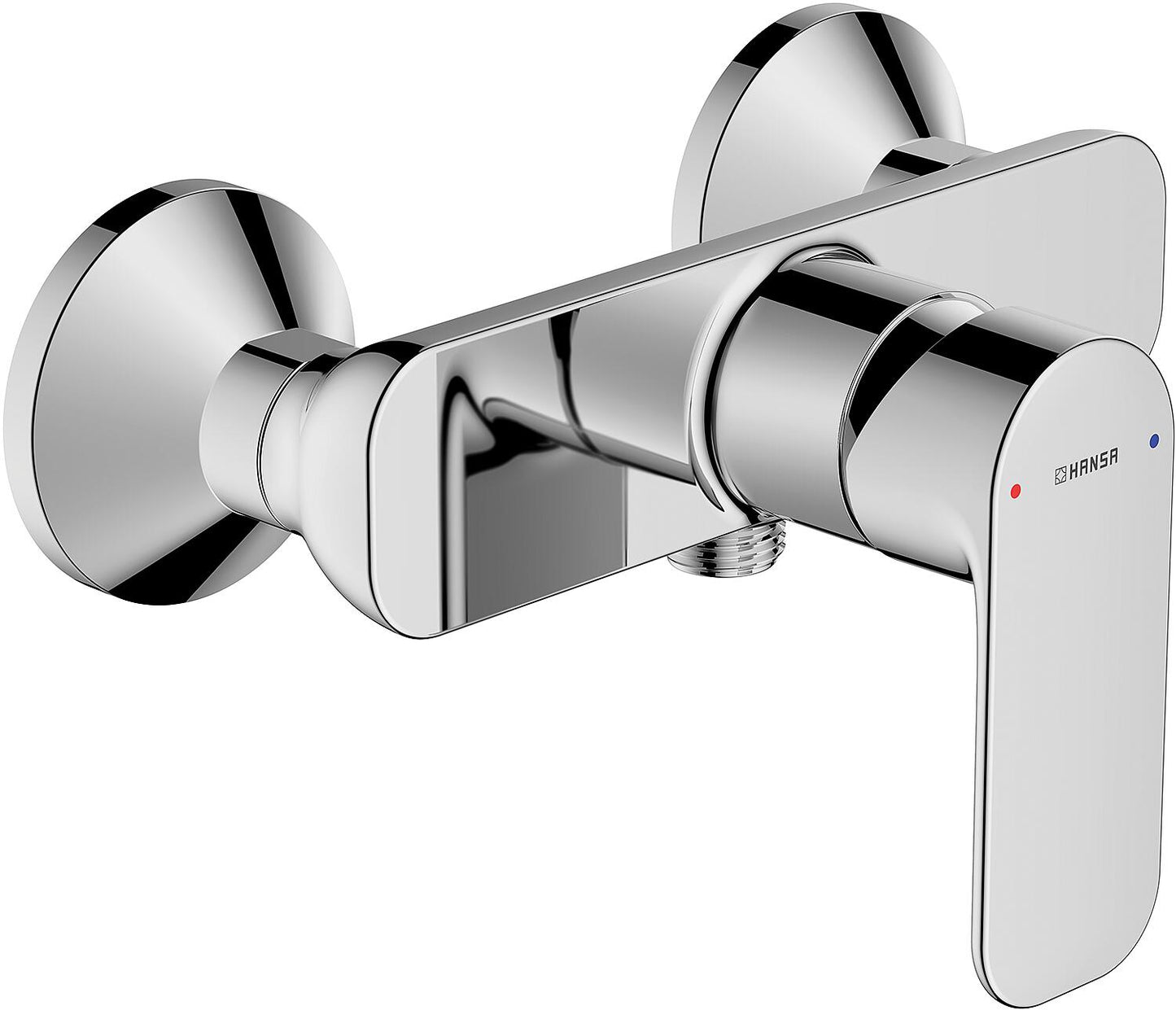 Hansabasic chrome surface-mounted shower mixer