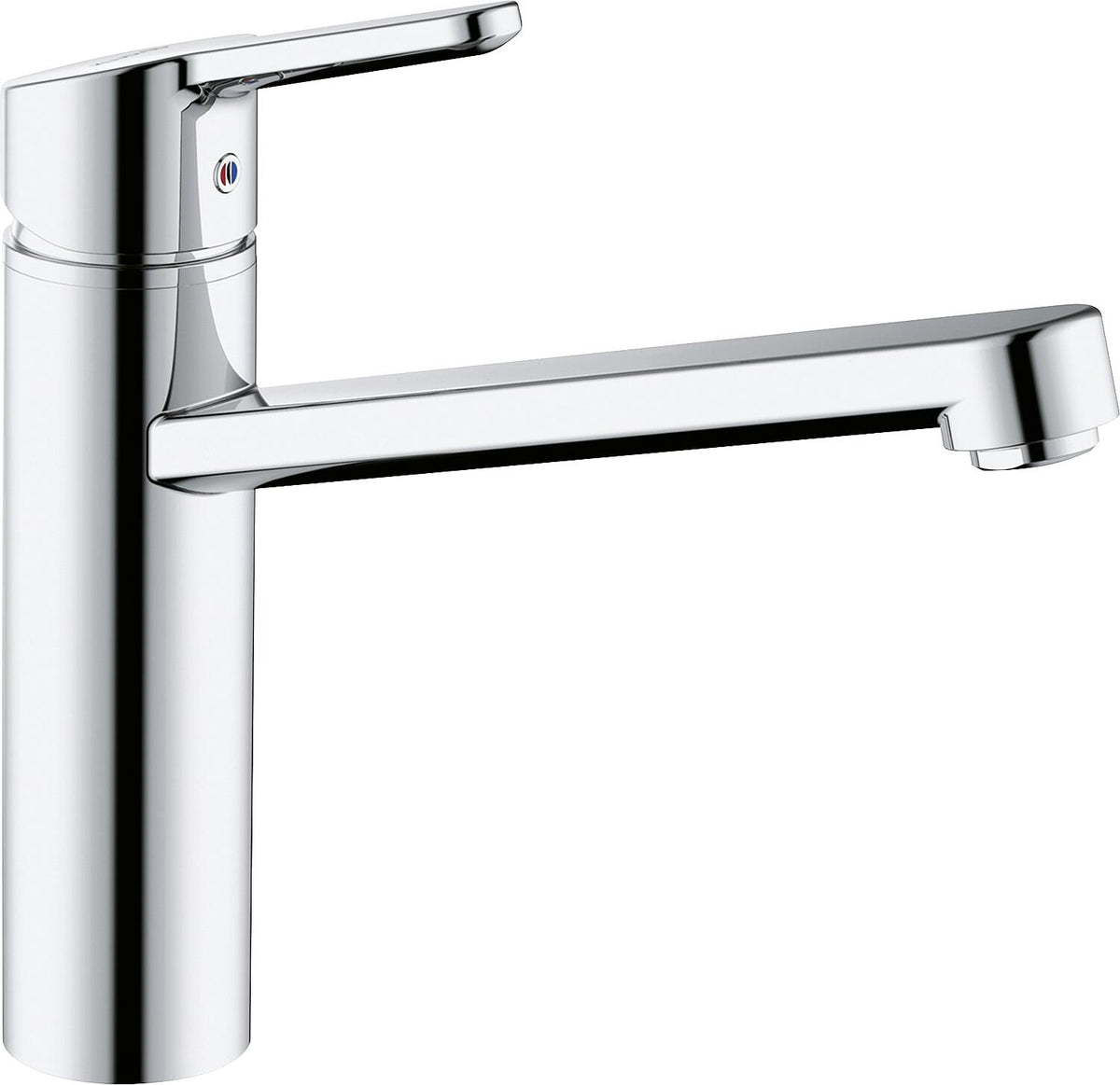 Robinet mitigeur de cuisine Kludi M2, basse pression, saillie de 220 mm, chromé