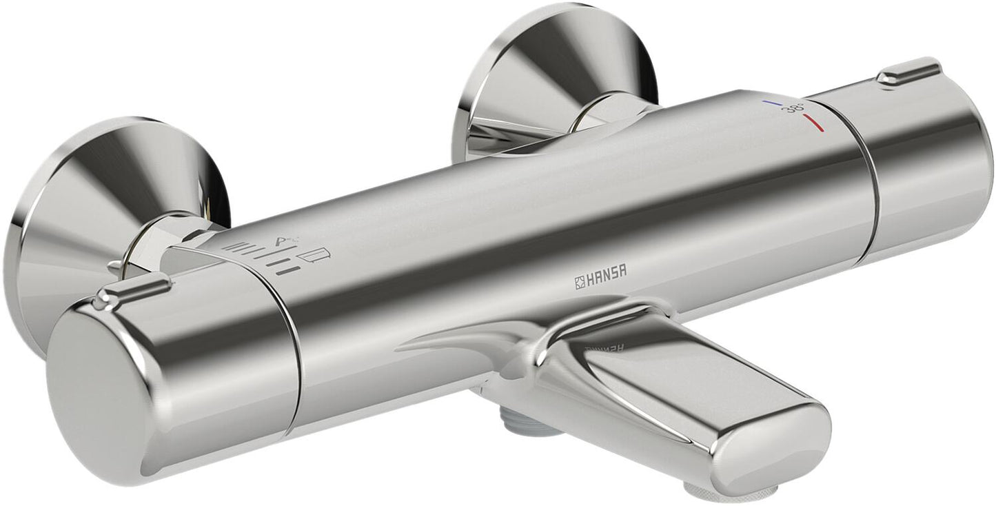 Thermostat de salle de bain en saillie Hansa Hansamicra, saillie de 159 mm, chromé