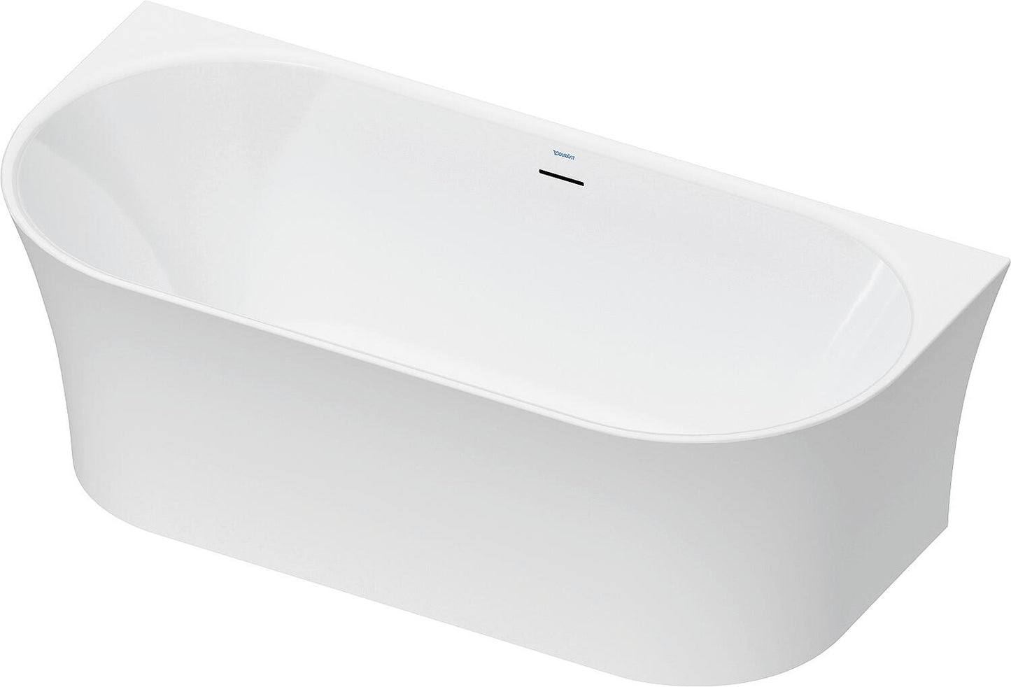 Duravit DuraSenja wall-mounted bathtub, oval, 1700x800x585mm, acrylic