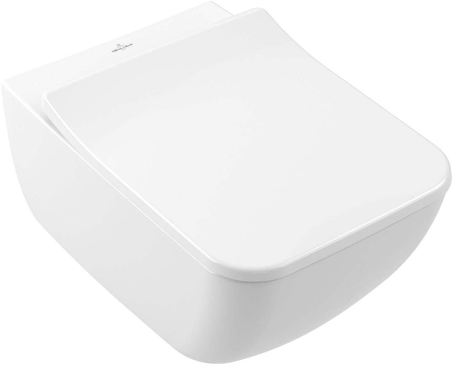 Combi-Pack V&B Venticello Wand-Tiefspül-WC, spülrandlos, WC-Sitz Softclose und Quickrelease, weiss