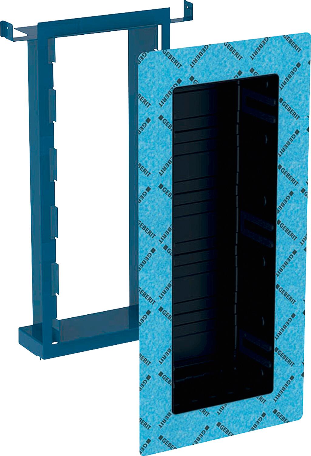 Kit d'encastrement Geberit Duofix pour boîte de rangement en niche (haut)