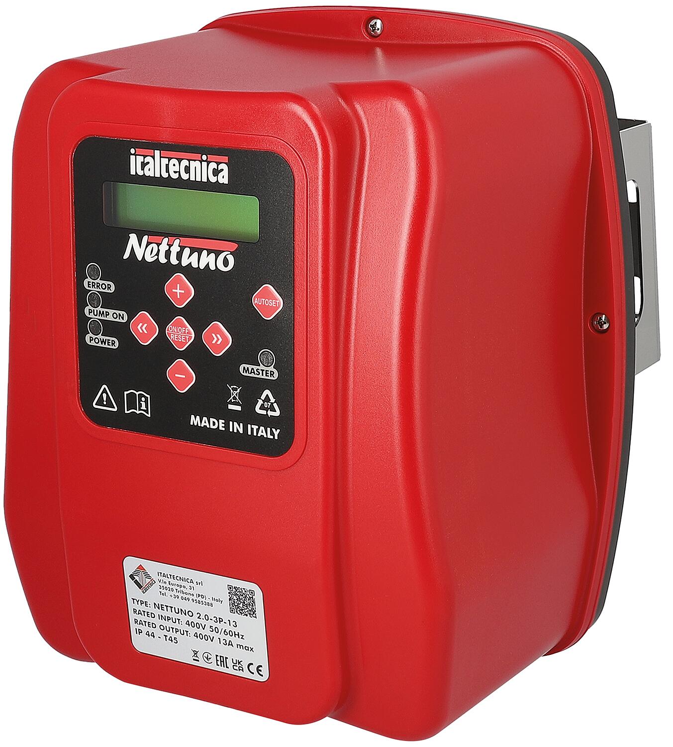 Nettuno 400V AC 3-phase pressure switch, speed-controlled, for electric pumps, without pressure sensor