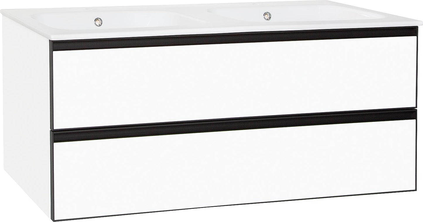 WTU blanc mat + céramique WT blanc Benaro, 1210x515x510mm