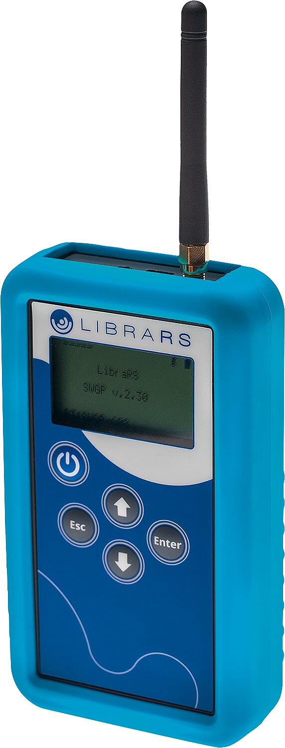 Data collector with Bluetooth antenna and programming head