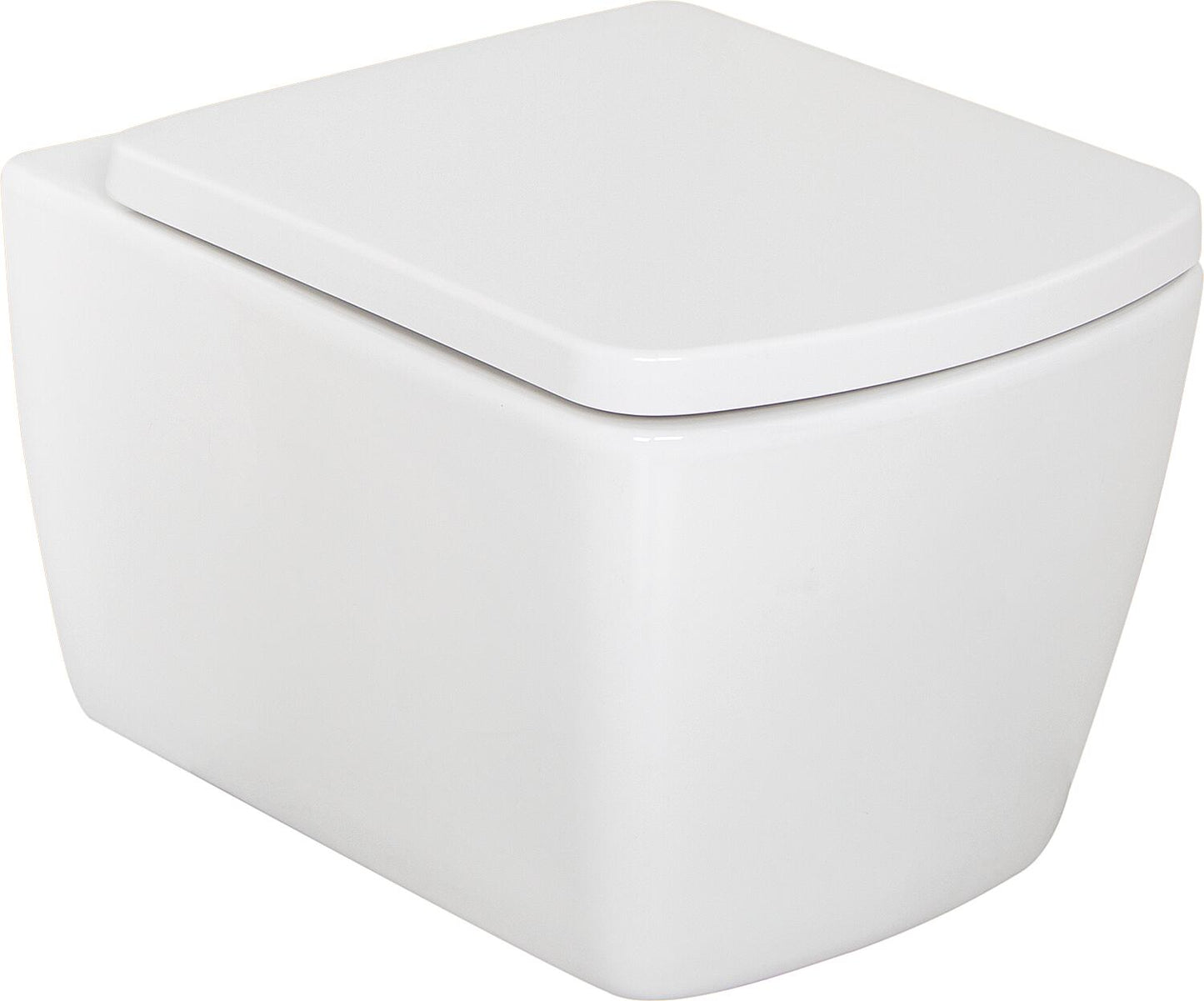 WC suspendu Aldoma, à chasse d'eau profonde (L x H x P) : 360 x 355 x 500 mm, sans bride, en céramique blanche