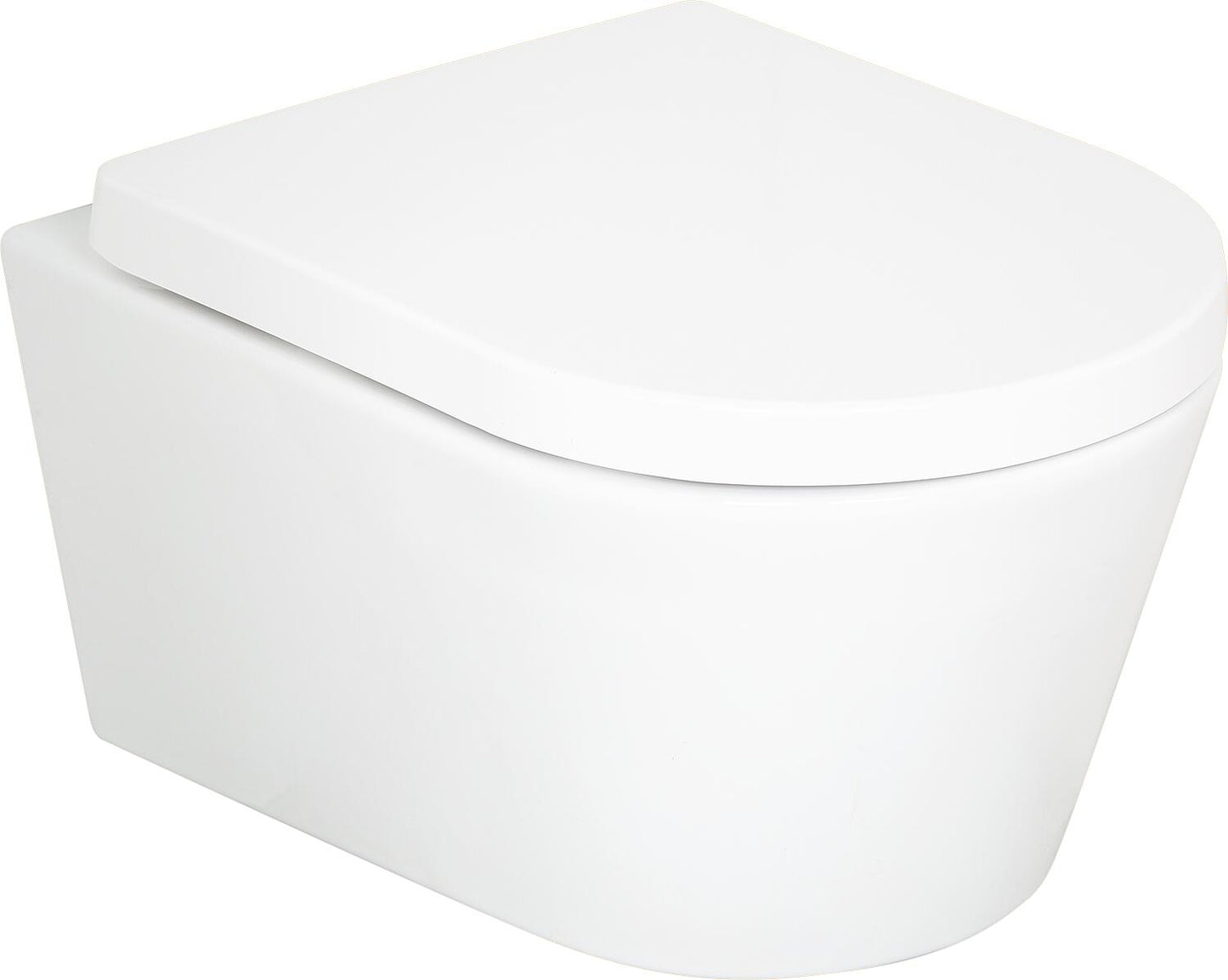 Kureika wall-hung, deep-flush toilet, WxHxD: 360x320x540 mm, rimless, ceramic, white