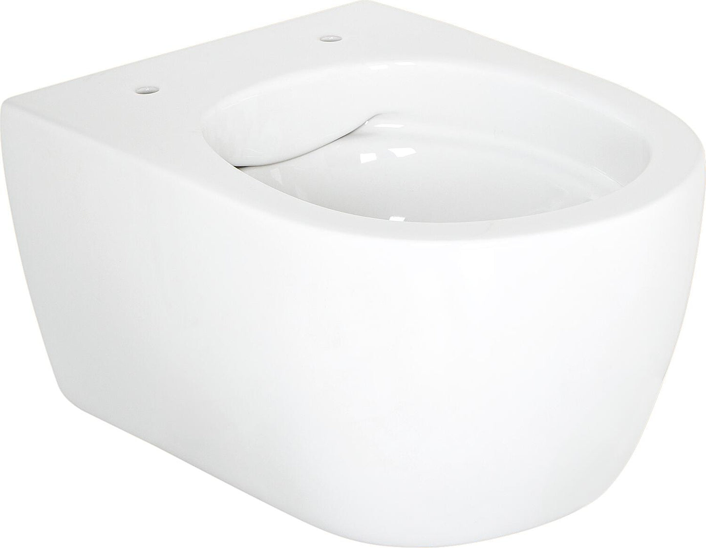 WC suspendu Aksai, à chasse d'eau profonde (L x H x P) : 360 x 330 x 485 mm, sans bride, en céramique blanche