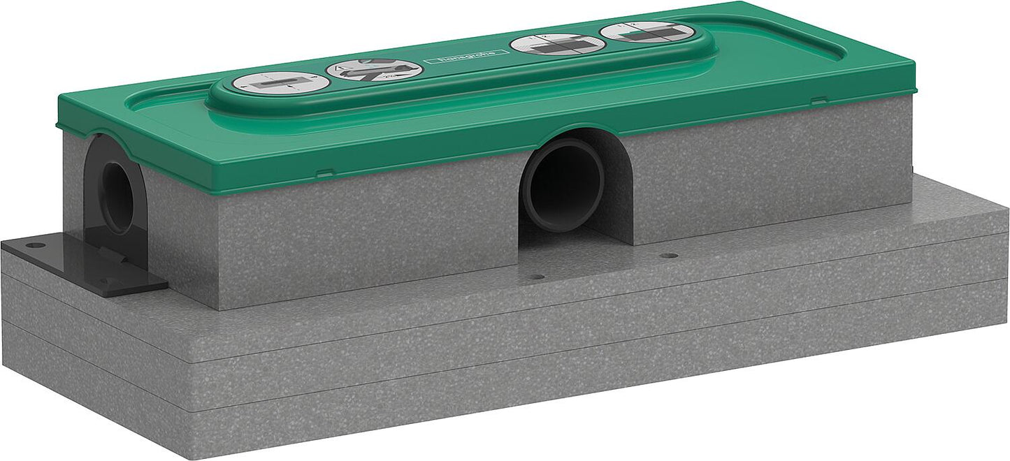 Hansgrohe uBox universal base unit for shower channel, for flat installation