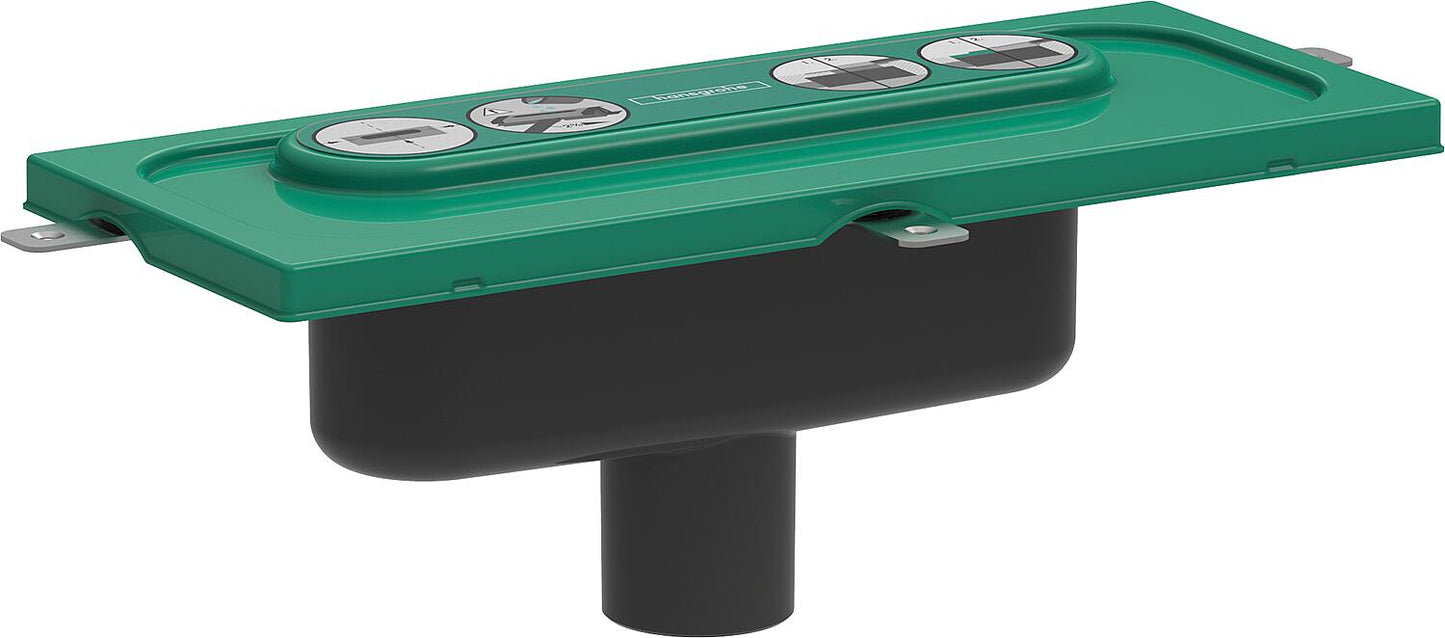 Hansgrohe uBox universal base body for shower channel, vertical installation