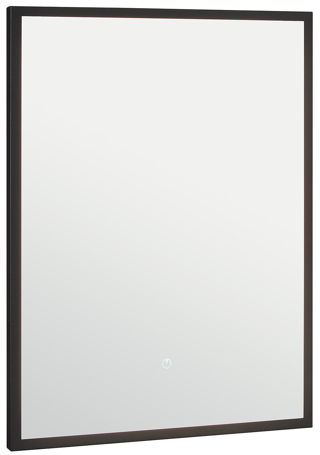 Oselva LED mirror with backlighting and touch switch, with black frame, 1200x800mm