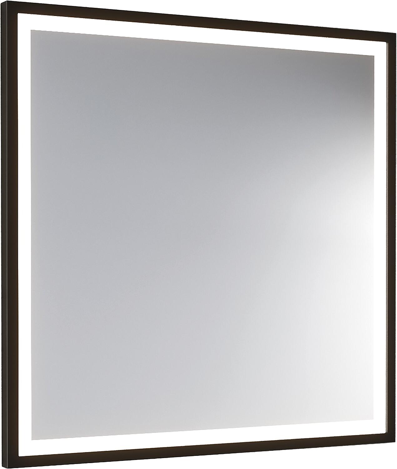 LED mirror Ranelva with touch switch, black frame, front lighting, 1200x800mm