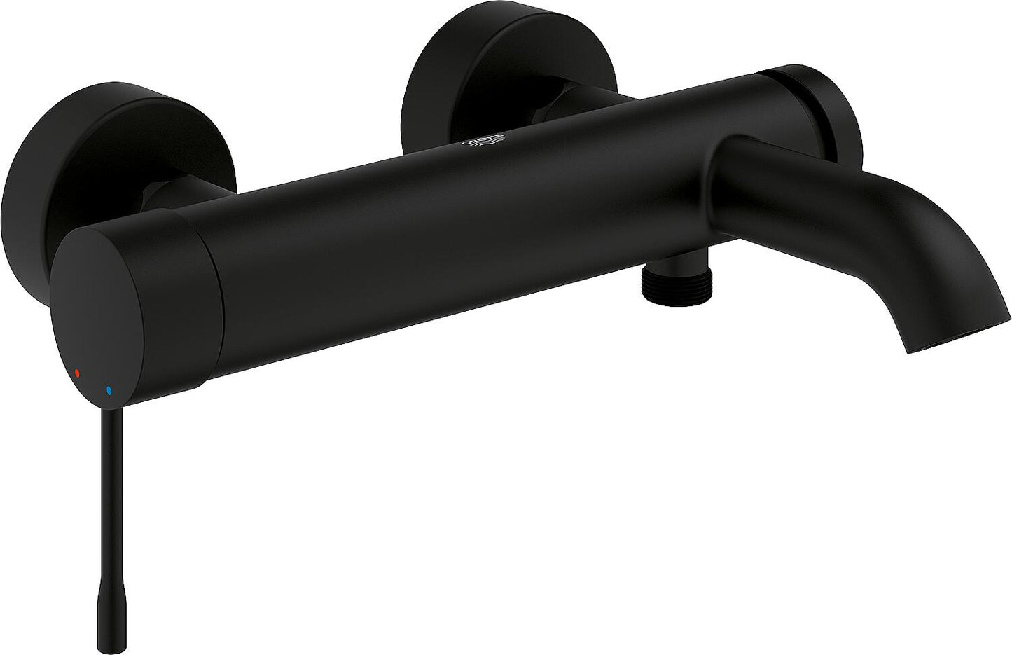 Grohe Essence surface-mounted bath mixer, 193mm projection, phantom black