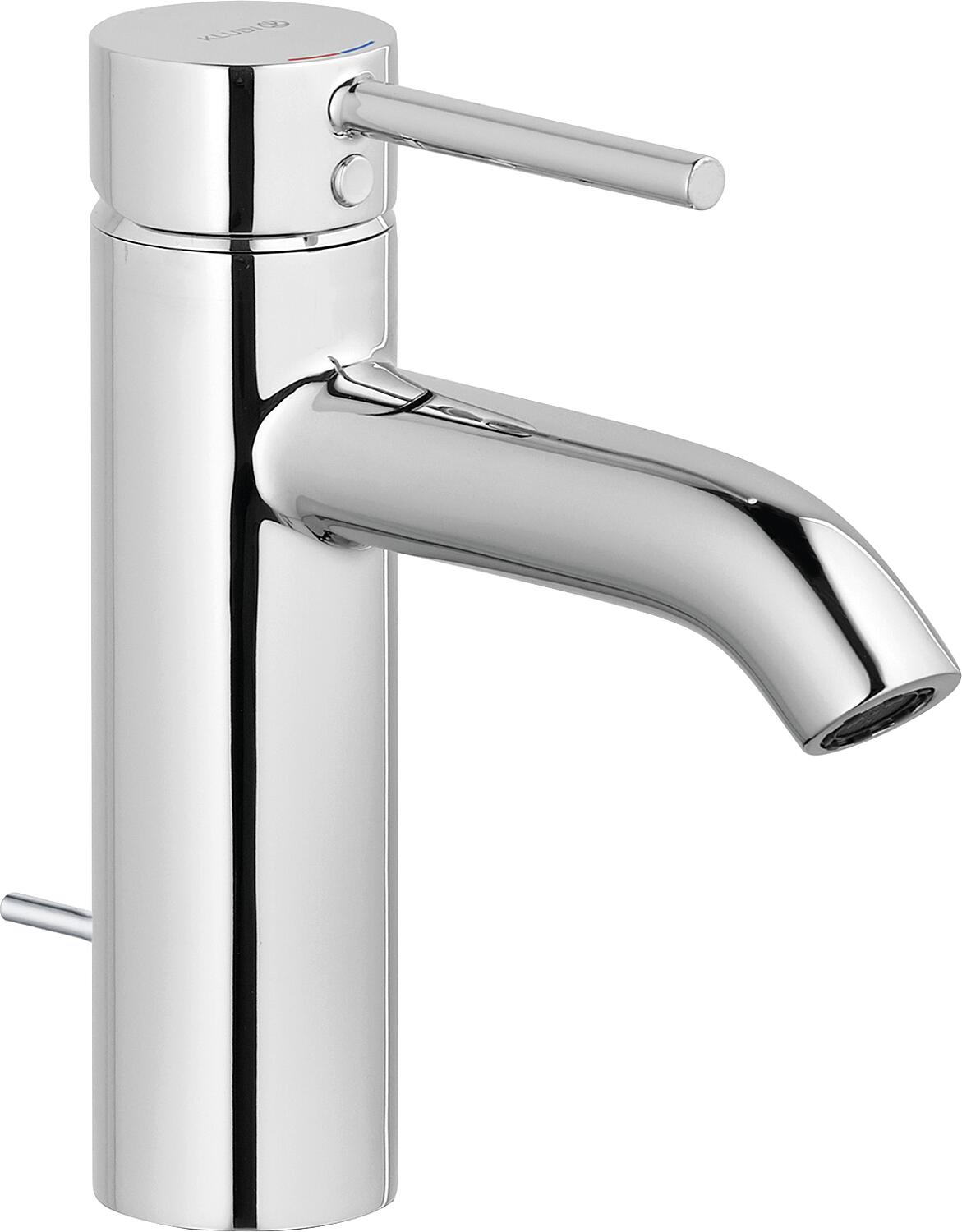 Kludi Bozz basin mixer, 100 mm projection, with waste fitting, ECO PLUS, chrome