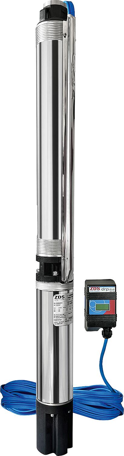 Pompe pour puits profonds ZDJet.P.5-13.20.drp-plus en acier inoxydable/technopolymère