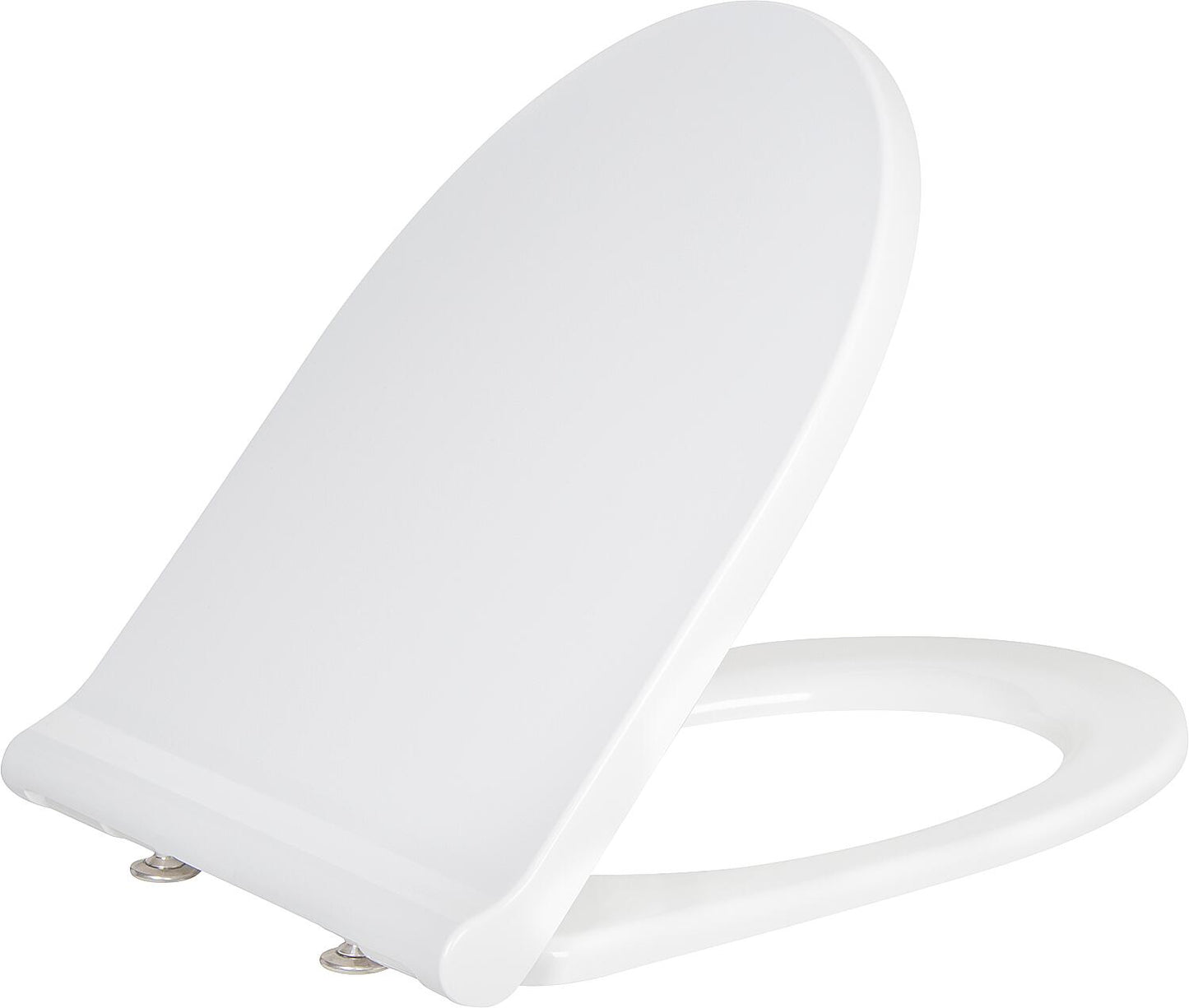 Abattant de toilette Geberit Acanto blanc, fermeture amortie et mécanisme de verrouillage à dégagement rapide, pour toilettes TurboFlush