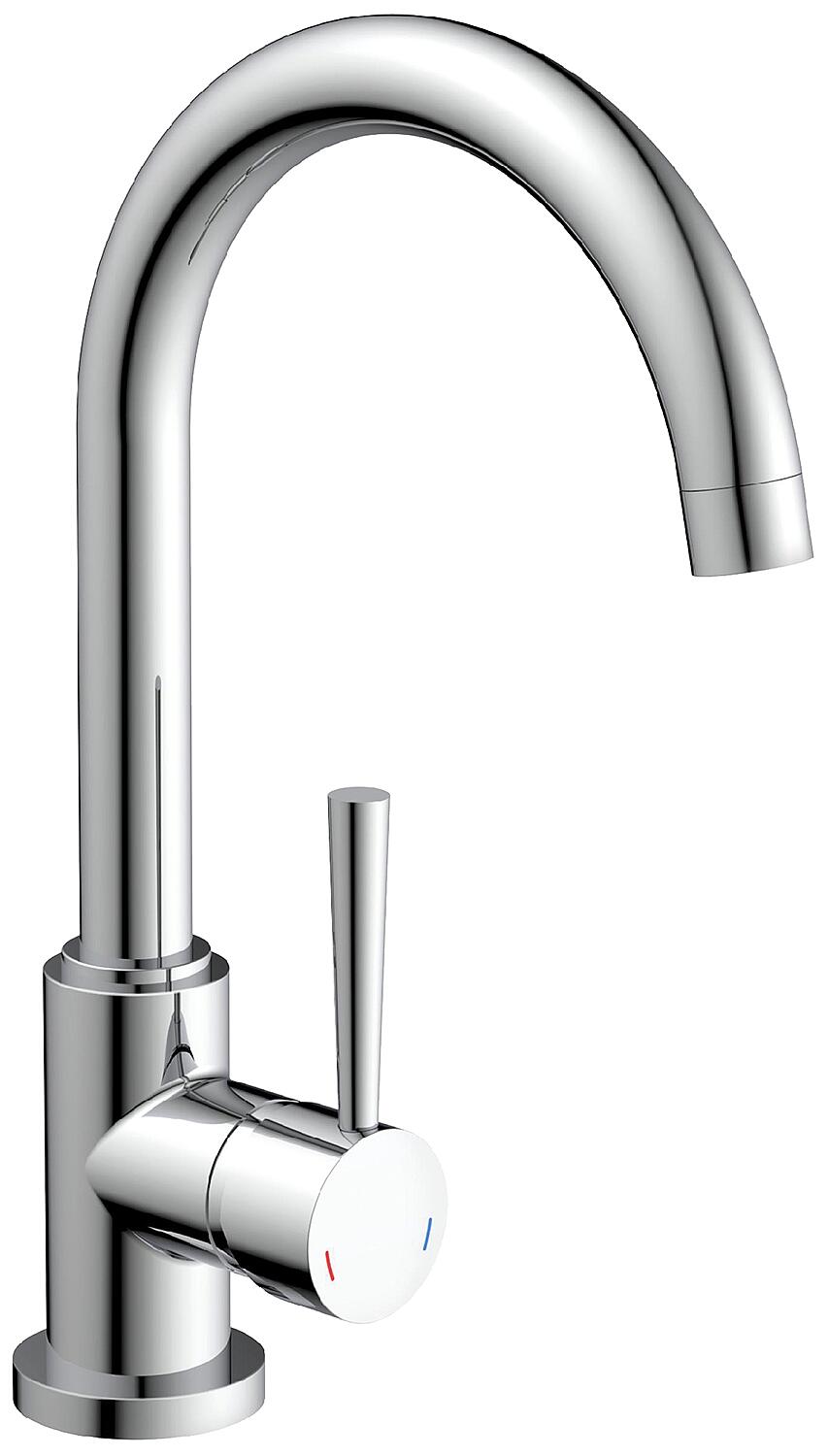 Robinet mitigeur de cuisine Malleo avec bec pivotant, saillie de 185 mm, noir mat