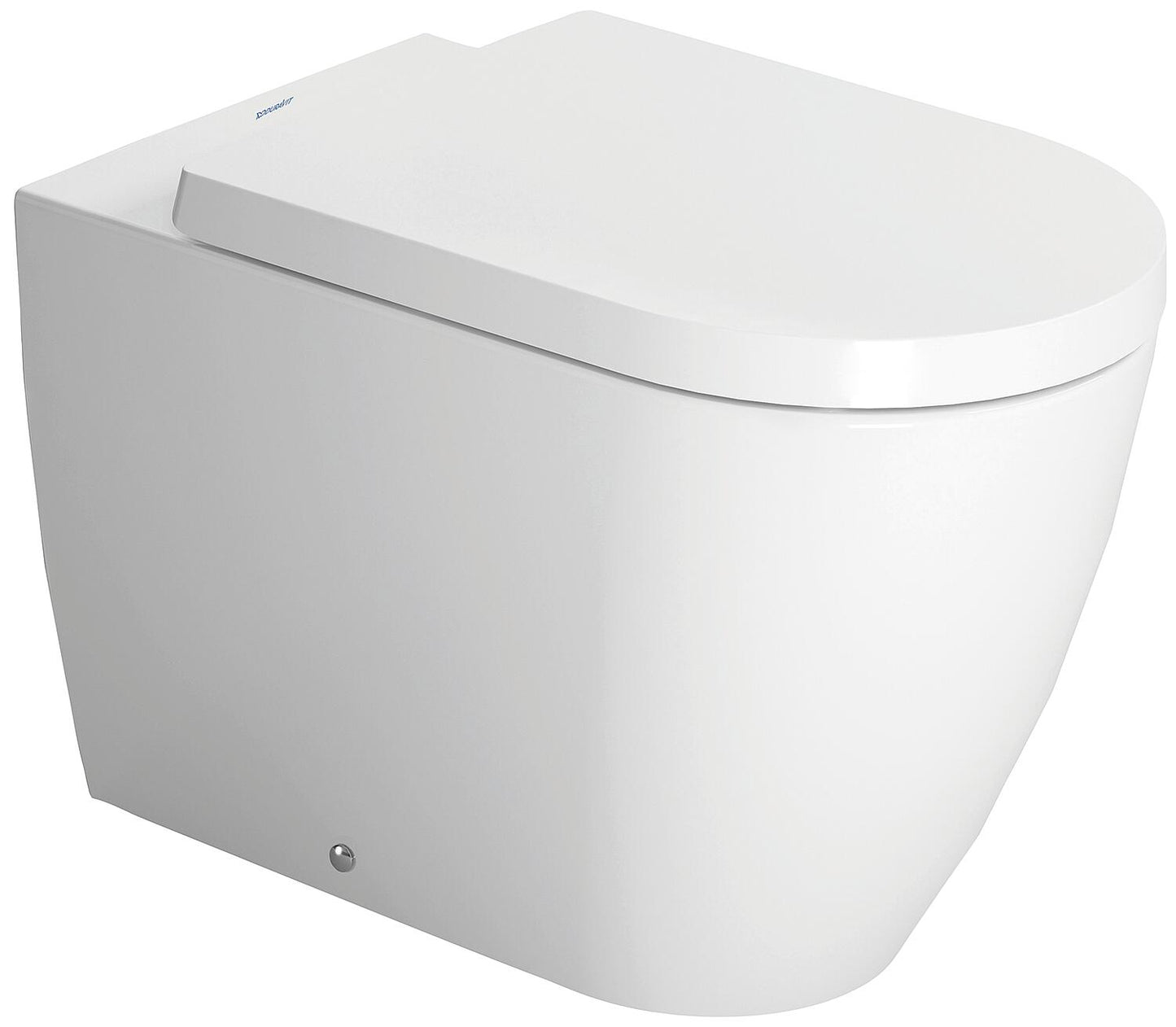 Duravit ME by Starck floor-standing, deep-flush toilet with WonderGliss, 370x400x600 mm, semi-open rim, horizontal outlet