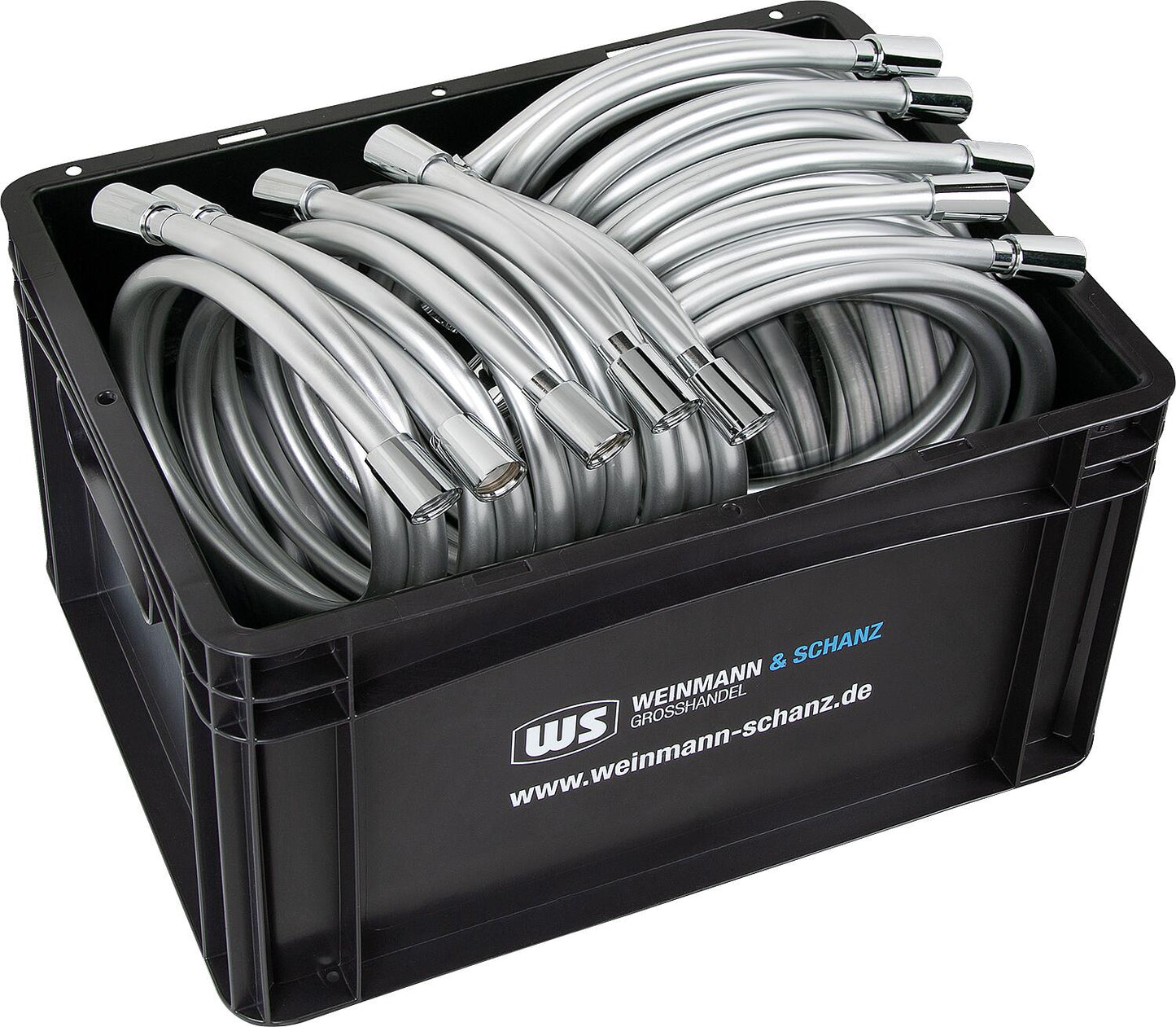 Brauseset Vorteilspaket best. aus 10x Brauseschlauch 160cm und 10x Brauseschlauch 125cm inkl. WS-Box