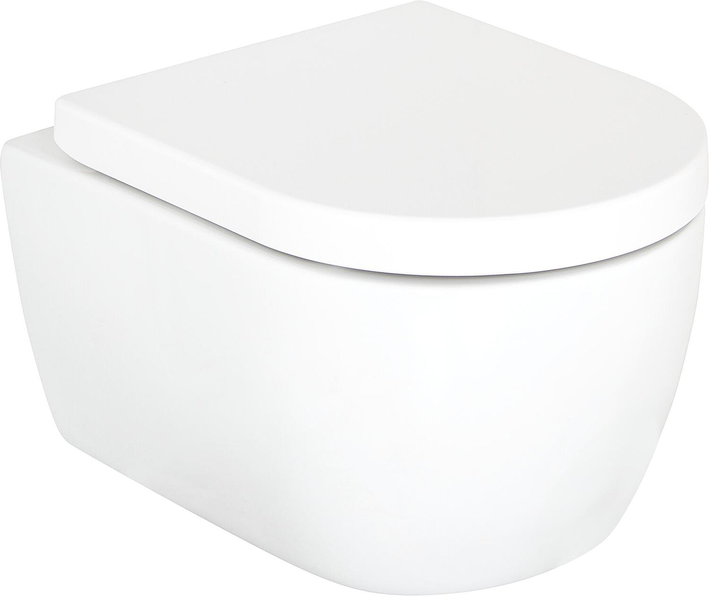 Combi-Pack Aksai Wand-Tiefspül WC Spülrandlos und WC-Sitz Aksai softclose