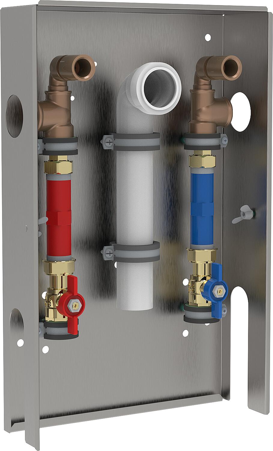 Station de remplissage d'eau MSA-LN110 pour compteur d'eau de 110 mm DN20, avec coude de vidange et couvercle carrelé