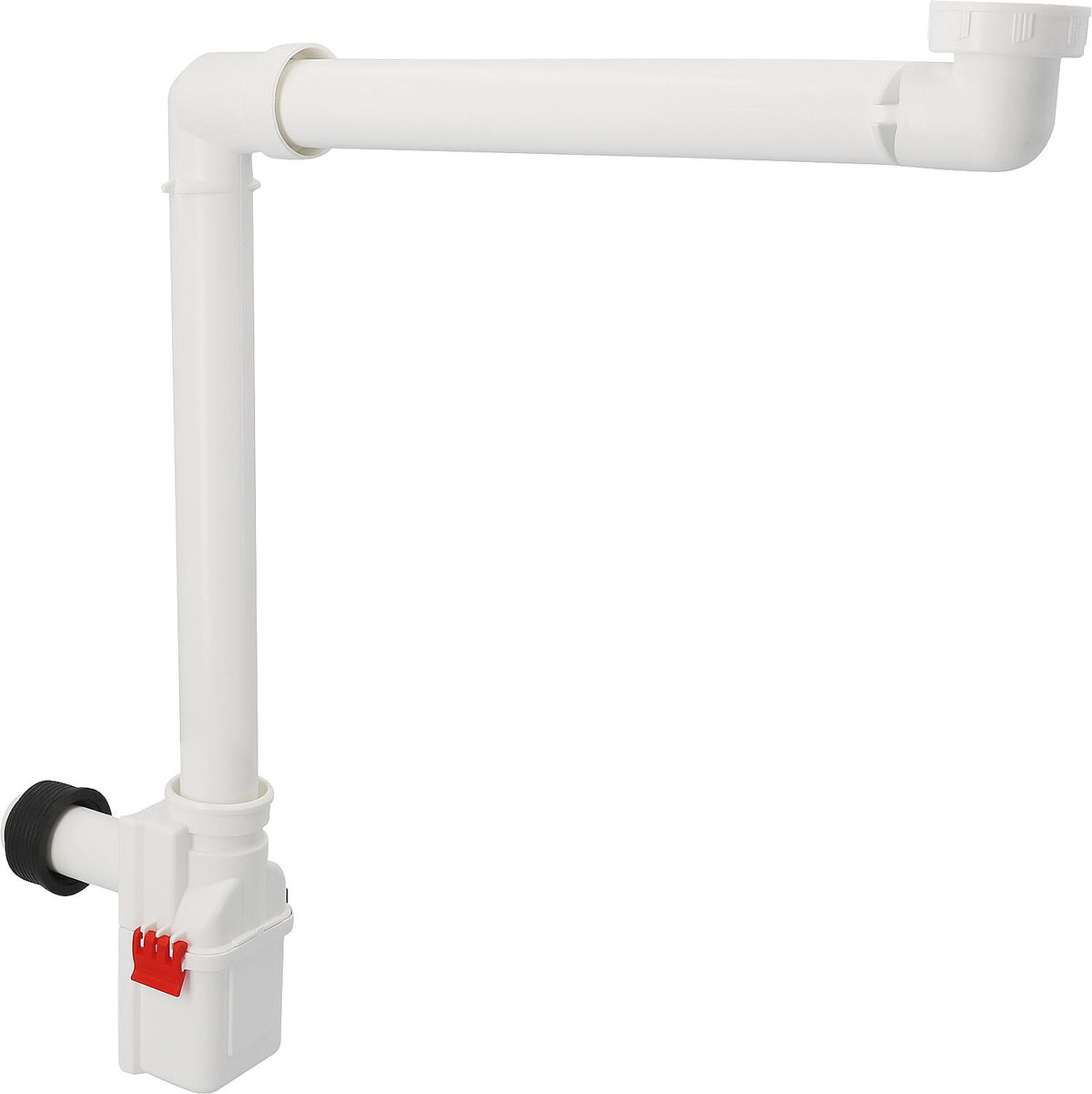 Siphon plat gain de place pour lavabo DN32 (1 1/4") x Ø32 mm, pour installation sous meuble