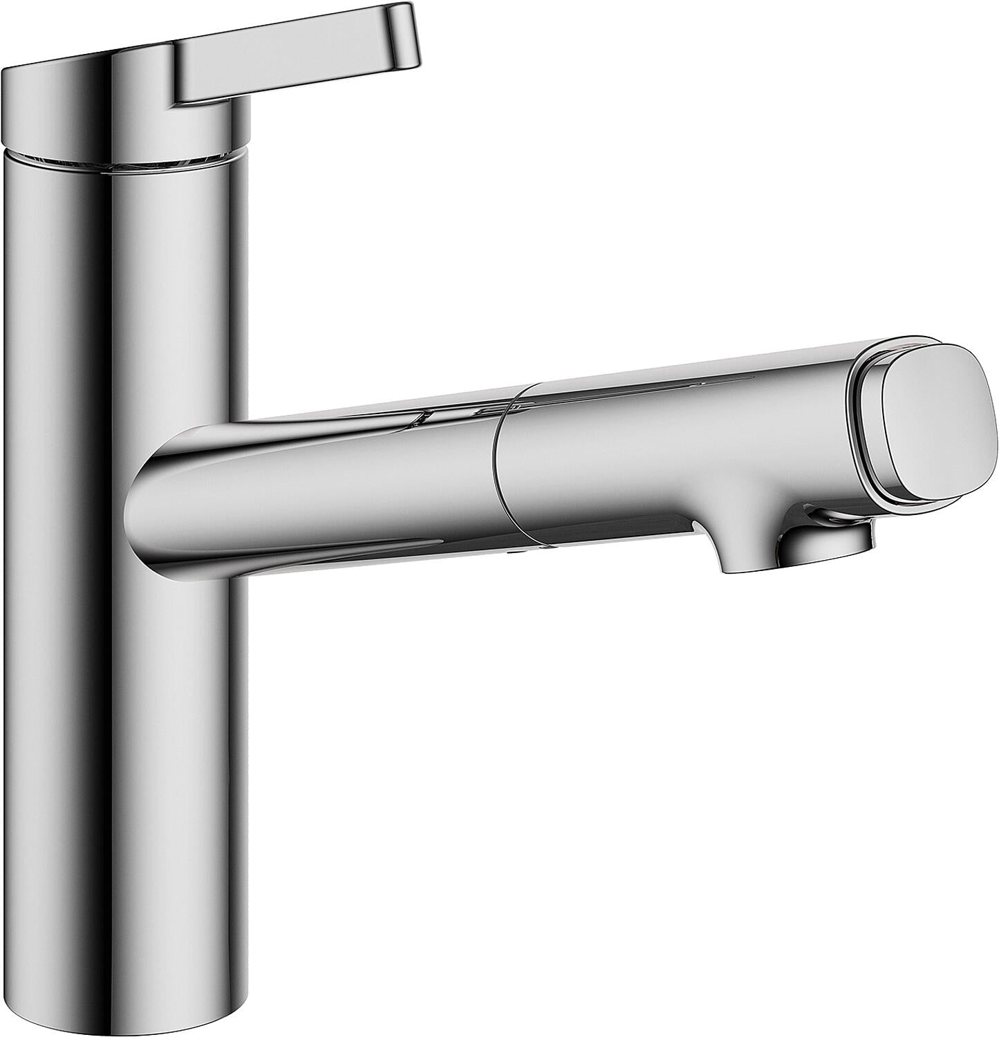 Spültischmischer KWC Fit A205 mit herausziehbare Geschirrbrause Ausladung 203 mm, verchromt