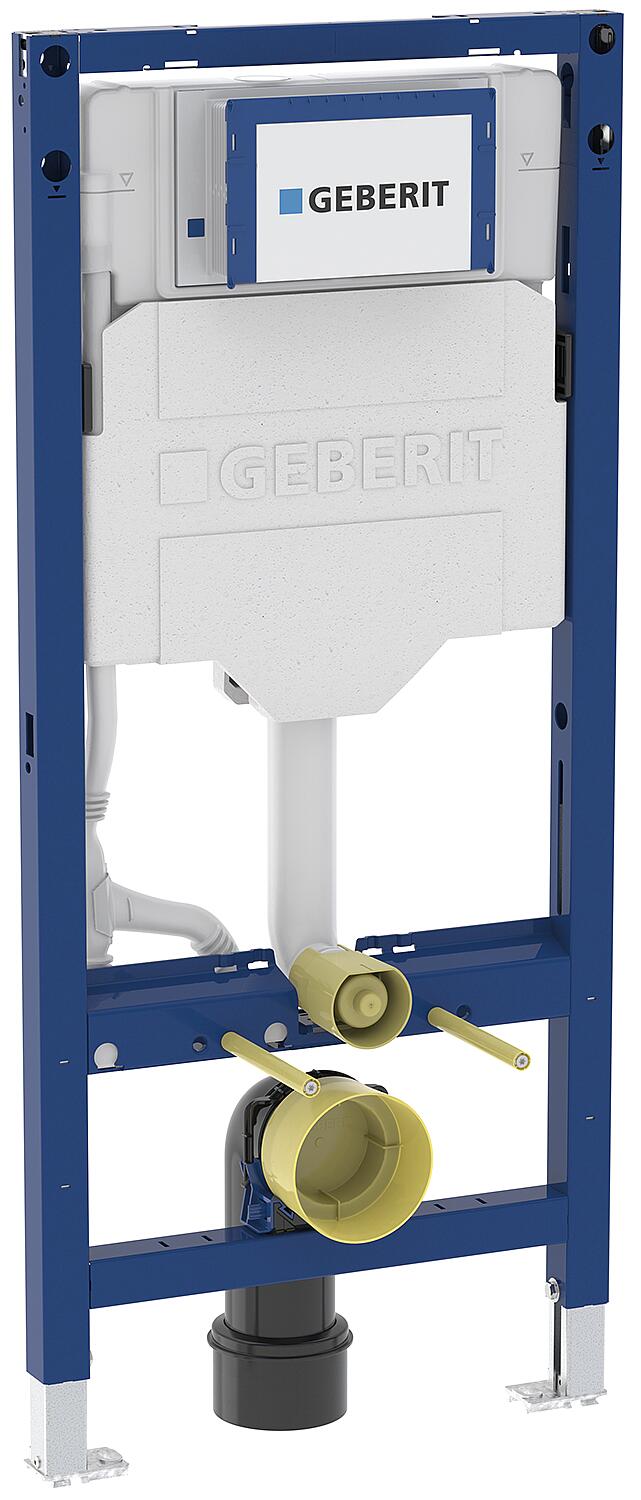 Offre spéciale : réservoir Geberit Duofix, plaque de commande Sigma 01+, WC suspendu Evenes Seja Standard à chasse d'eau profonde avec abattant à fermeture ralentie