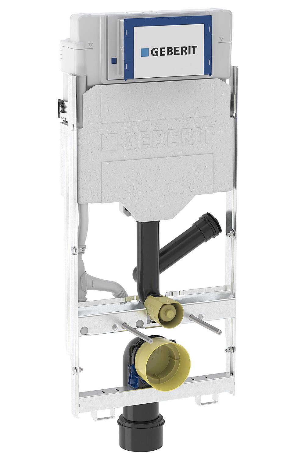 Élément GIS pour WC suspendu, 114 cm, avec Sigma UP-SPK 12 cm, pour l'extraction des odeurs/l'évacuation de l'air.