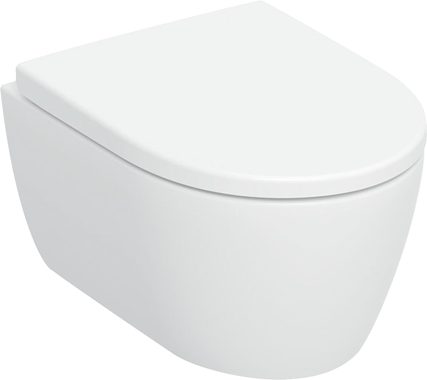 Geberit ICon wall-hung, deep-flush toilet, shortened; TurboFlush with KeraTect, WxHxD 360x335x490mm, white