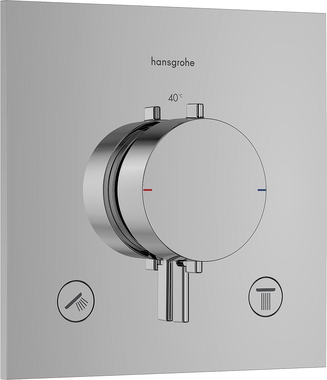 Hansgrohe Ecostat Comfort S concealed thermostat, 2 outlets