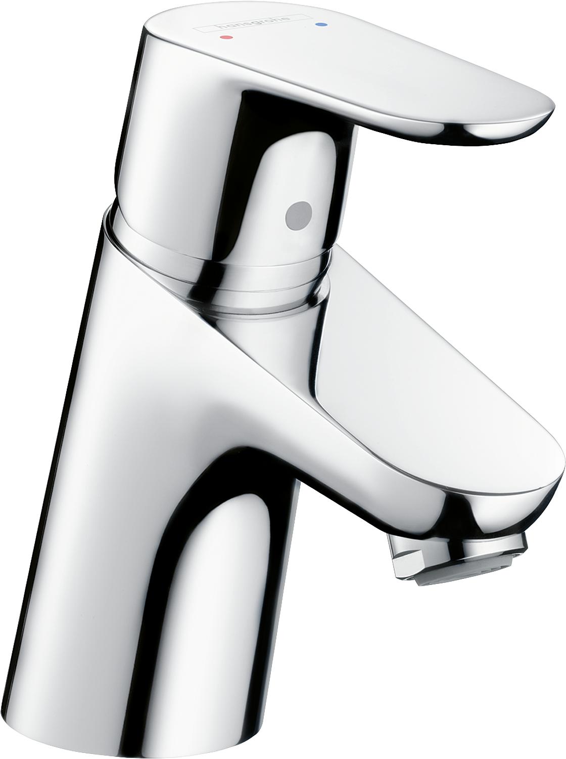 Waschtischmischer Hansgrohe Focus Ausladung 101 mm chrom ohne Ablaufgarnitur