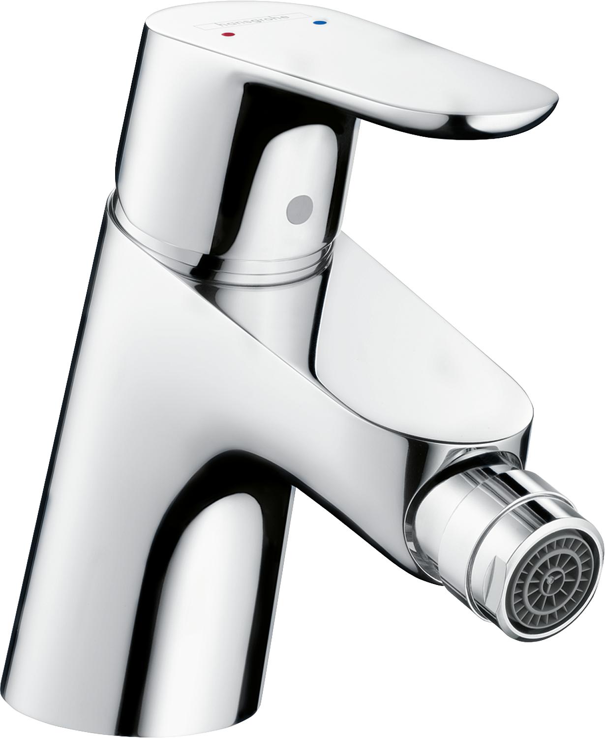 Hansgrohe Focus bidet mixer, 126 mm projection, chrome