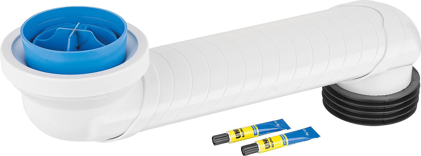 Coude décalé WC en PVC DN 90/110