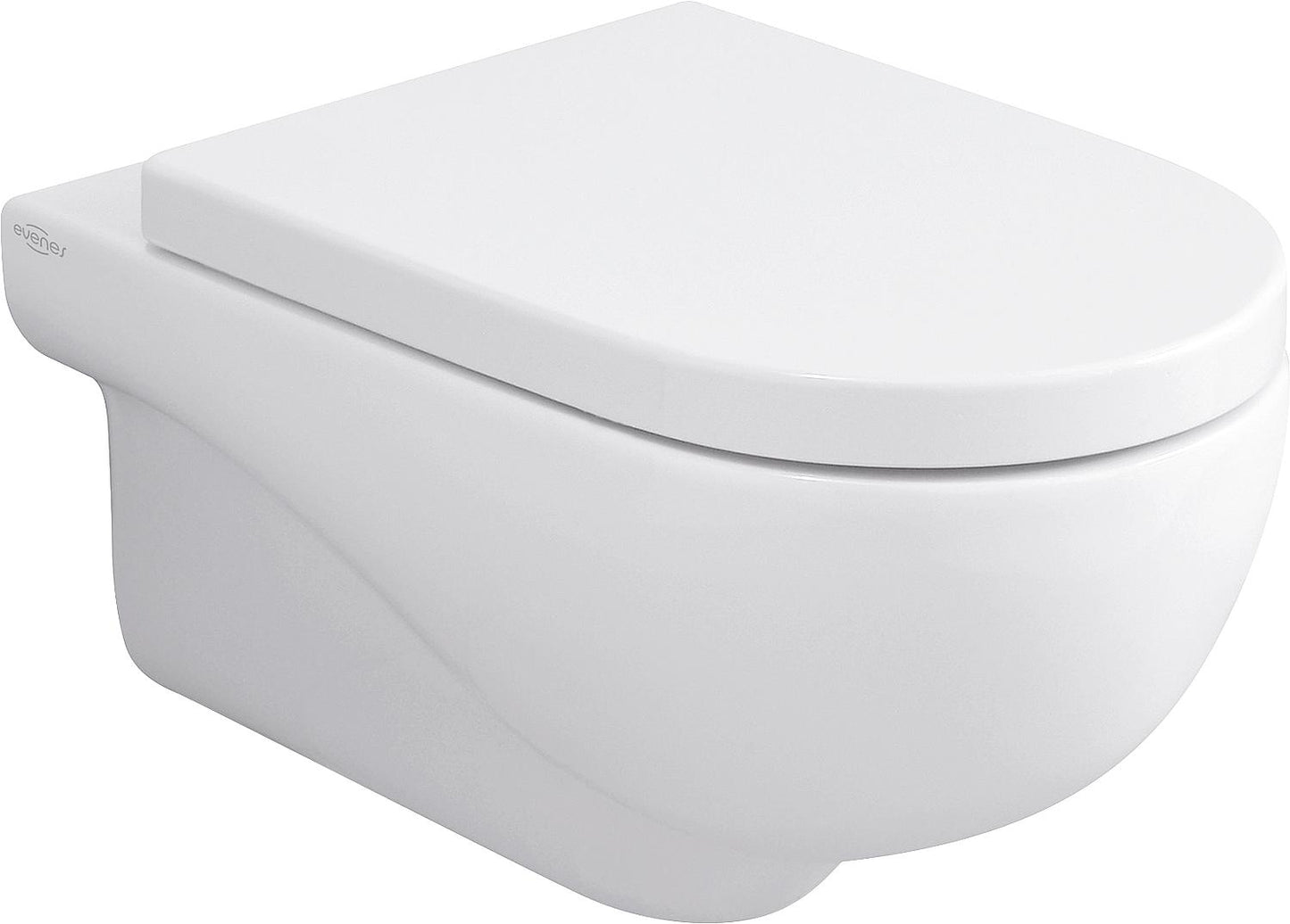 Wall-hung, deep-flush toilet NUVOLA WxHxD: 350x355x550 mm Rimless ceramic white