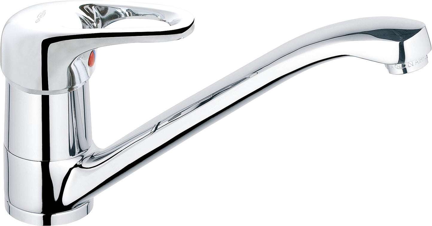 Kitchen mixer Top II with swiveling cast spout, projection 229 mm, chrome-plated