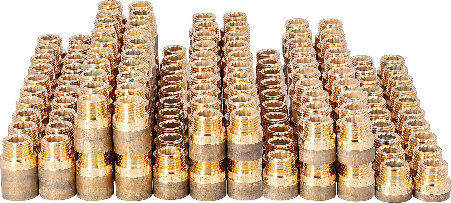 Red brass tap extension set, 180 pieces
