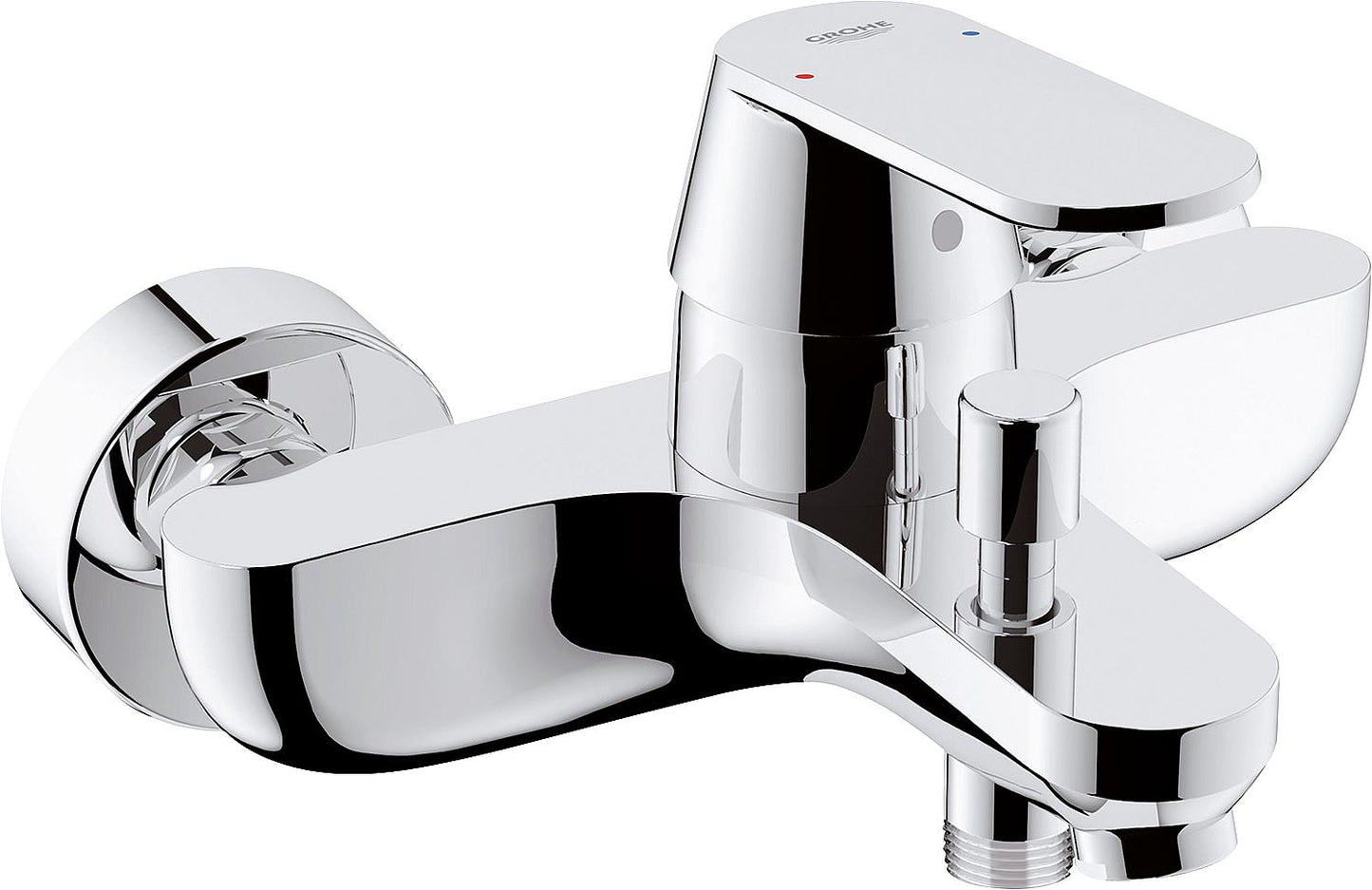 Grohe Eurosmart Cosmopolitan surface-mounted bath mixer, 163 mm projection, chrome