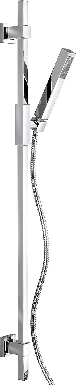 Cube shower set 950 mm, hand shower with 1 spray pattern, chrome