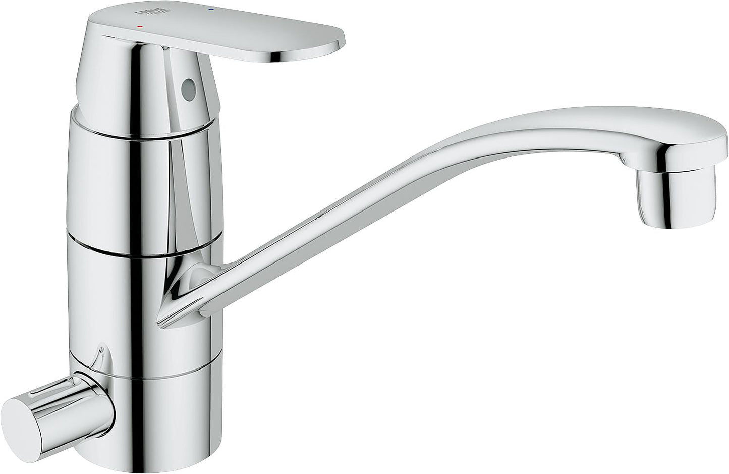 Spültischmischer Grohe Eurosmart Cosmopolitan mit Geräteanschlussventil Ausladung 239 mm chrom