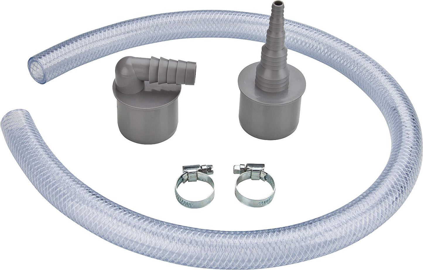 Kit de récupération des condensats comprenant : coude de tuyau DN50, raccord de tuyau DN50, tuyau de 800 mm