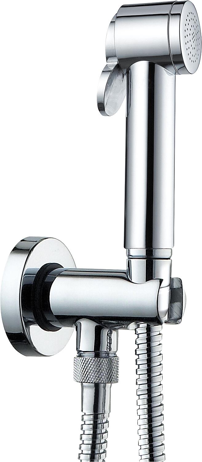 Ensemble de douche intime Evanna avec douchette, flexible de douche et support, chromé