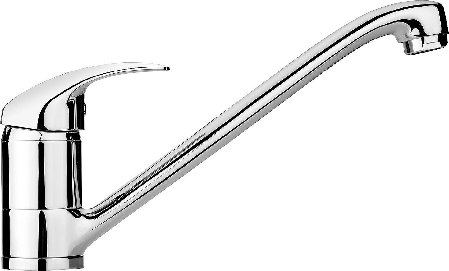 Rumba ND kitchen mixer tap with swivel spout, 236 mm projection, chrome-plated