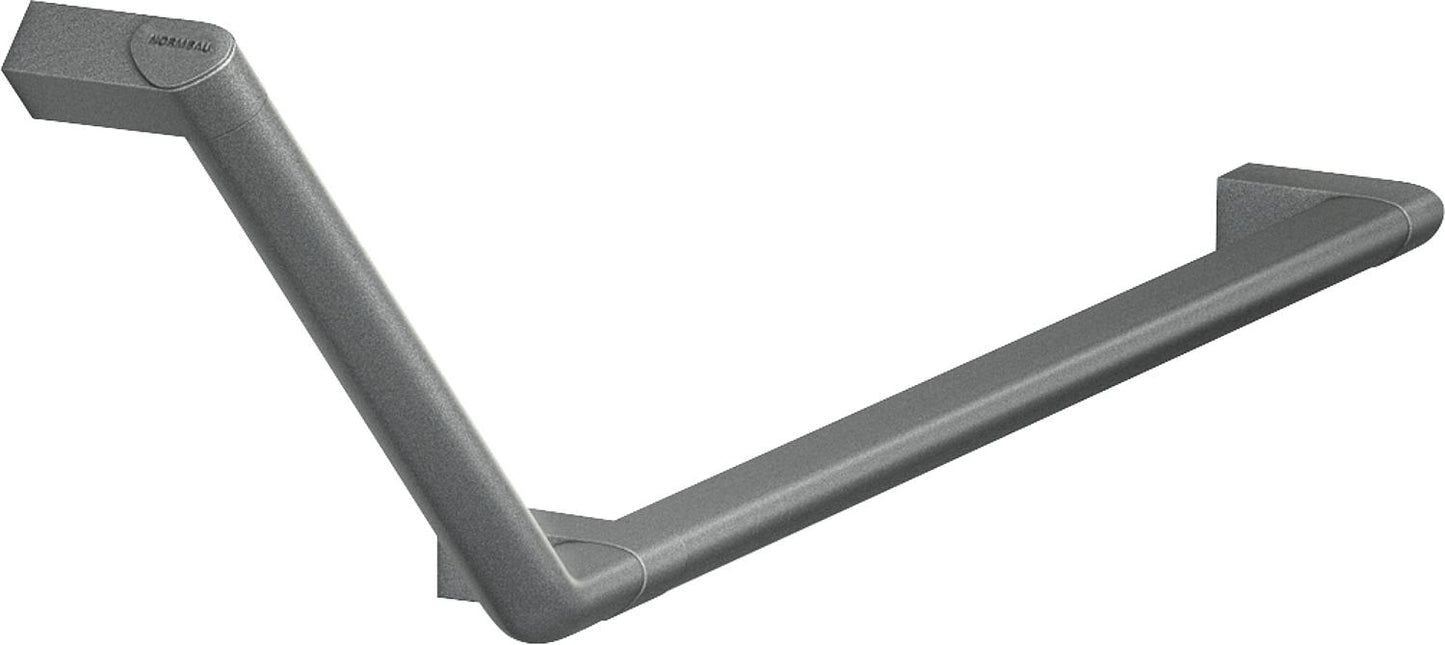 Winkelgriff Serie Cavere aus Alu., Anthrazit-Metallic 95, 350x316 mm, 135°, rechte Ausführung