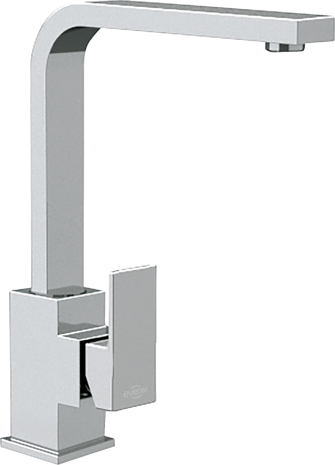 Skyline basin mixer, 180 mm projection, click-type waste, chrome
