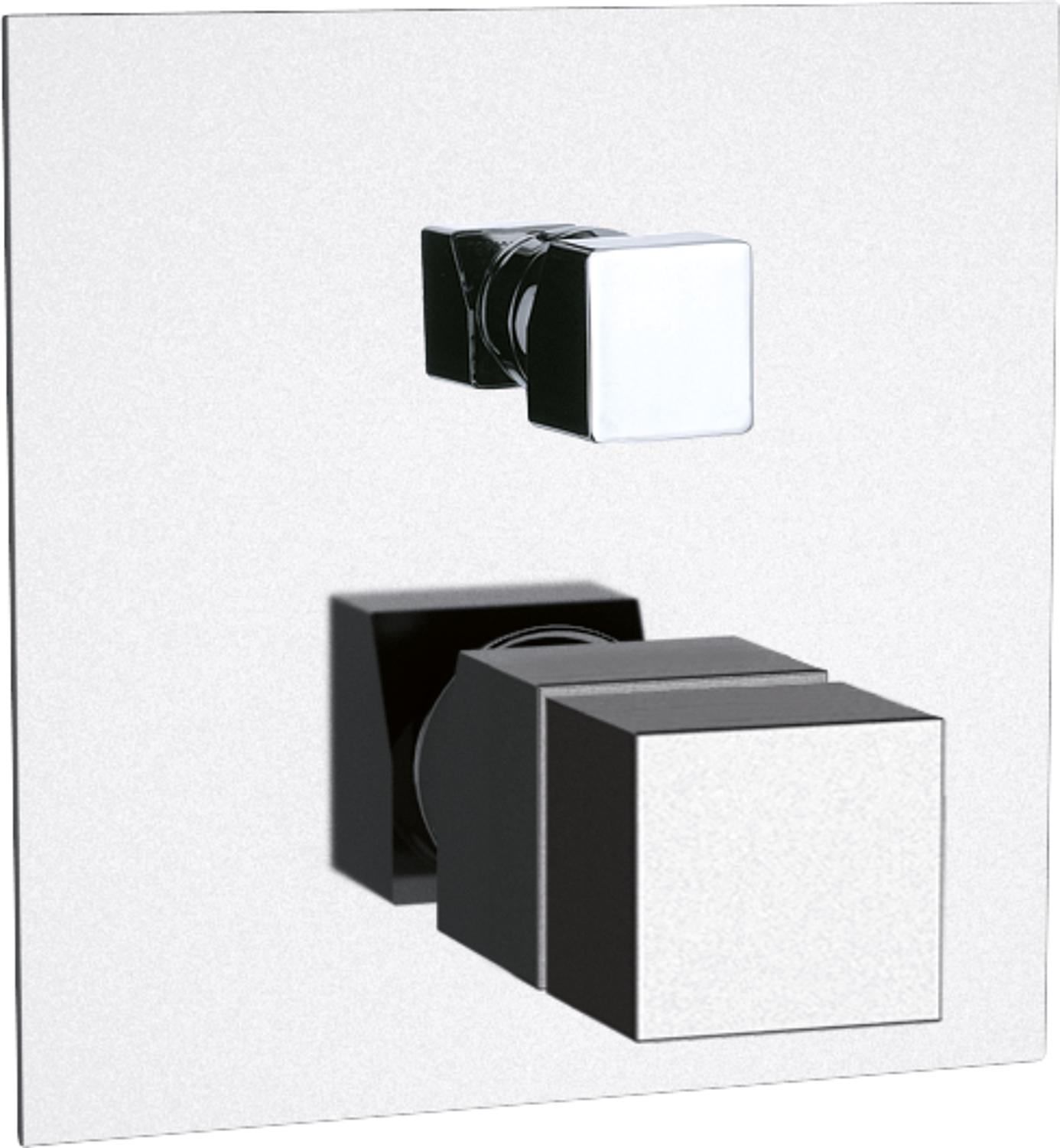 UP-Wannenthermostat Skyline Rosette 155x155 mm chrom