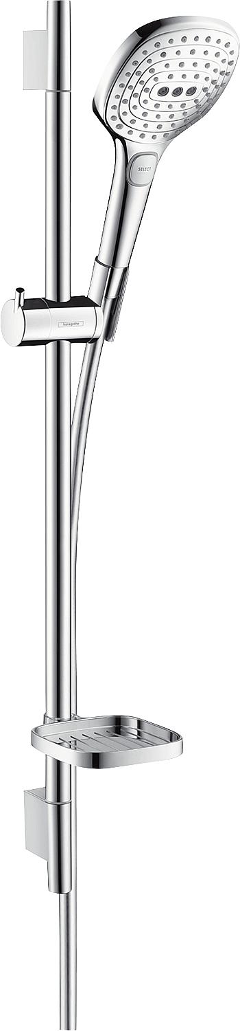 Ensemble de douche Raindance Select E
120, 3jet, barre de douche Unica S Puro